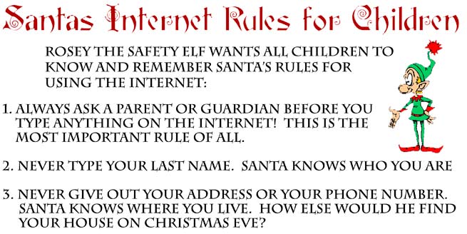 Santa's Internet Rules For Children